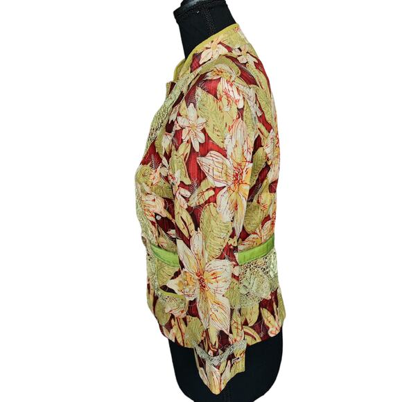 Cynthia Steffe Vintage Lace embroidered blazer jacket size 2 XS - Picture 3 of 7